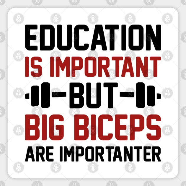 Big Biceps Importanter Magnet by LuckyFoxDesigns